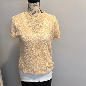 Zara Lace Blouse in Cream